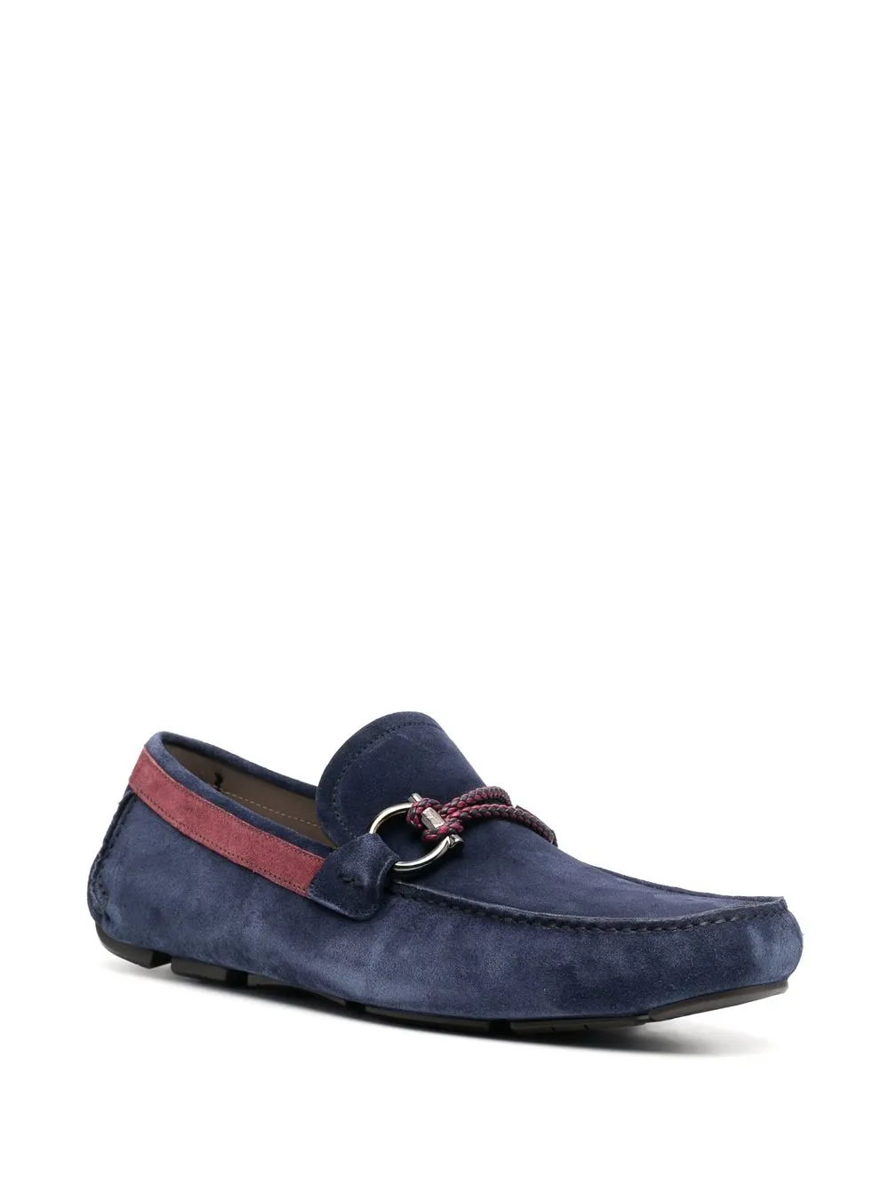 Ferragamo Suède Gancini loafers - Blauw