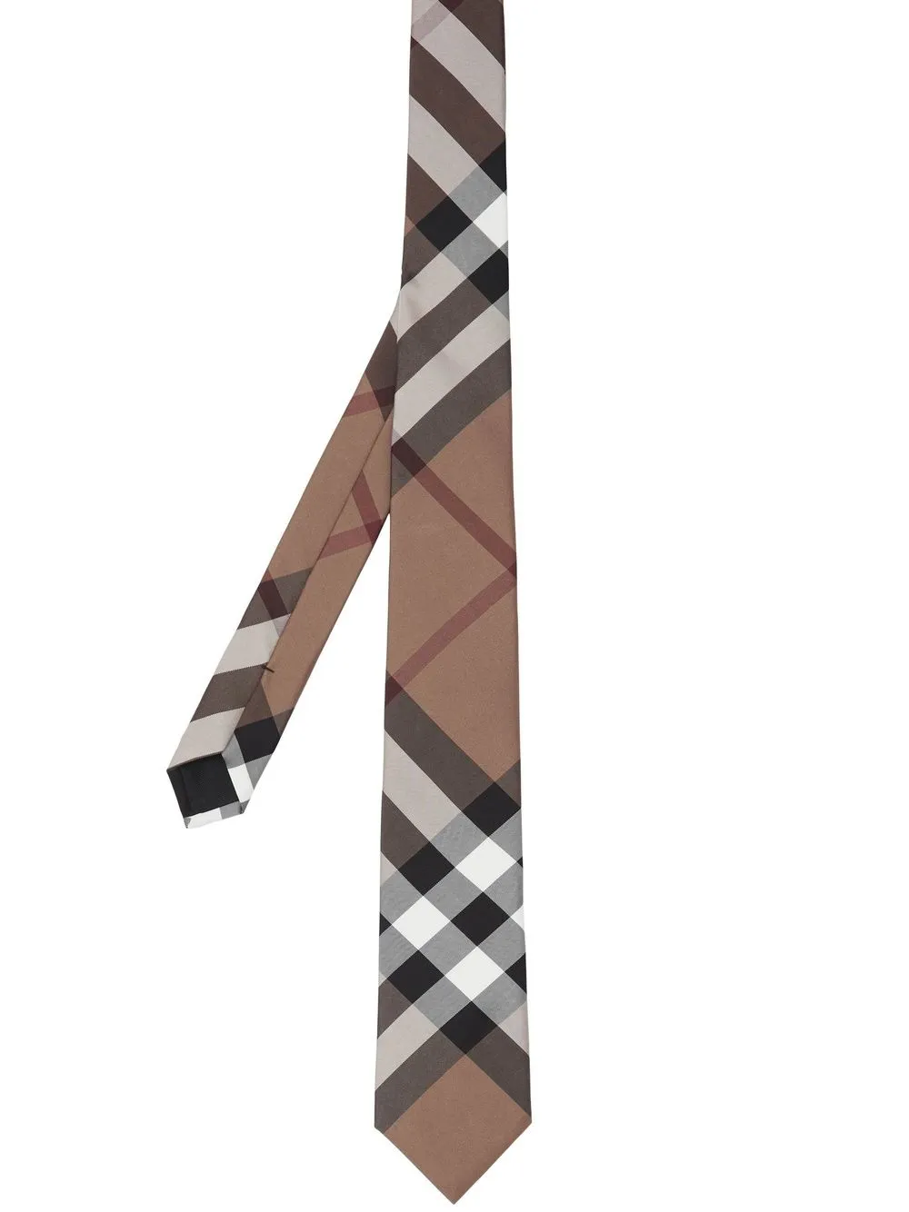 

Burberry checked silk tie - Neutrals