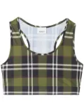 Burberry Vintage Check crop top - Green