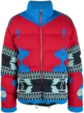 Alanui Icon Jacquard padded jacket - Red