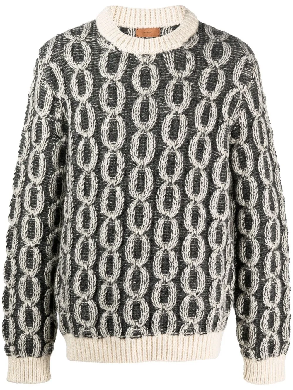 

Alanui knitted long-sleeve jumper - Grey