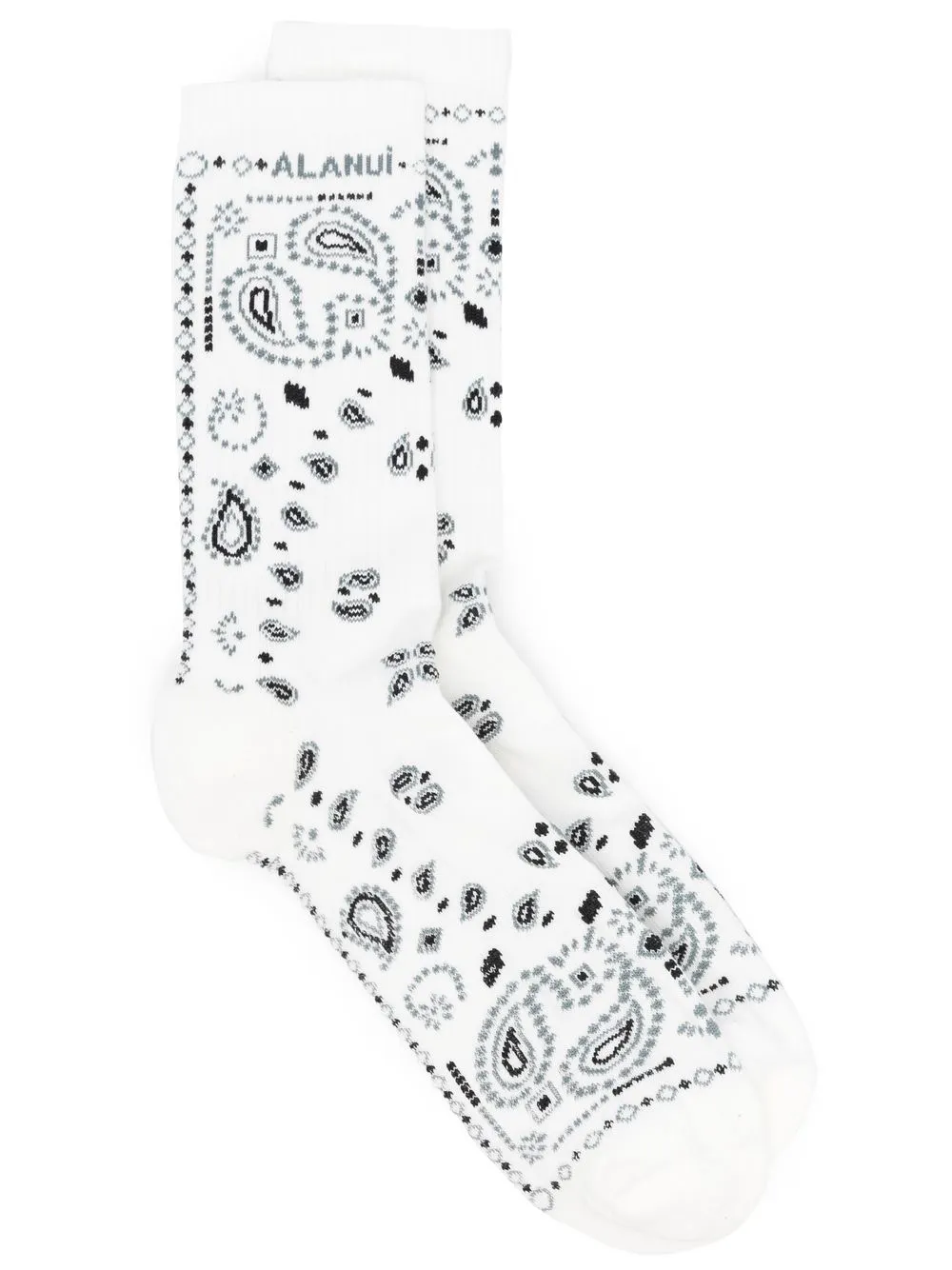 

Alanui calcetines en intarsia - Blanco