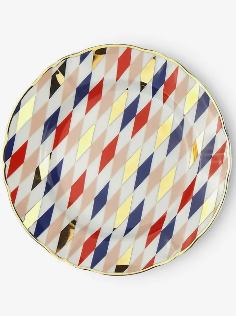 Bitossi Home set de cuatro platos para postre Quadri