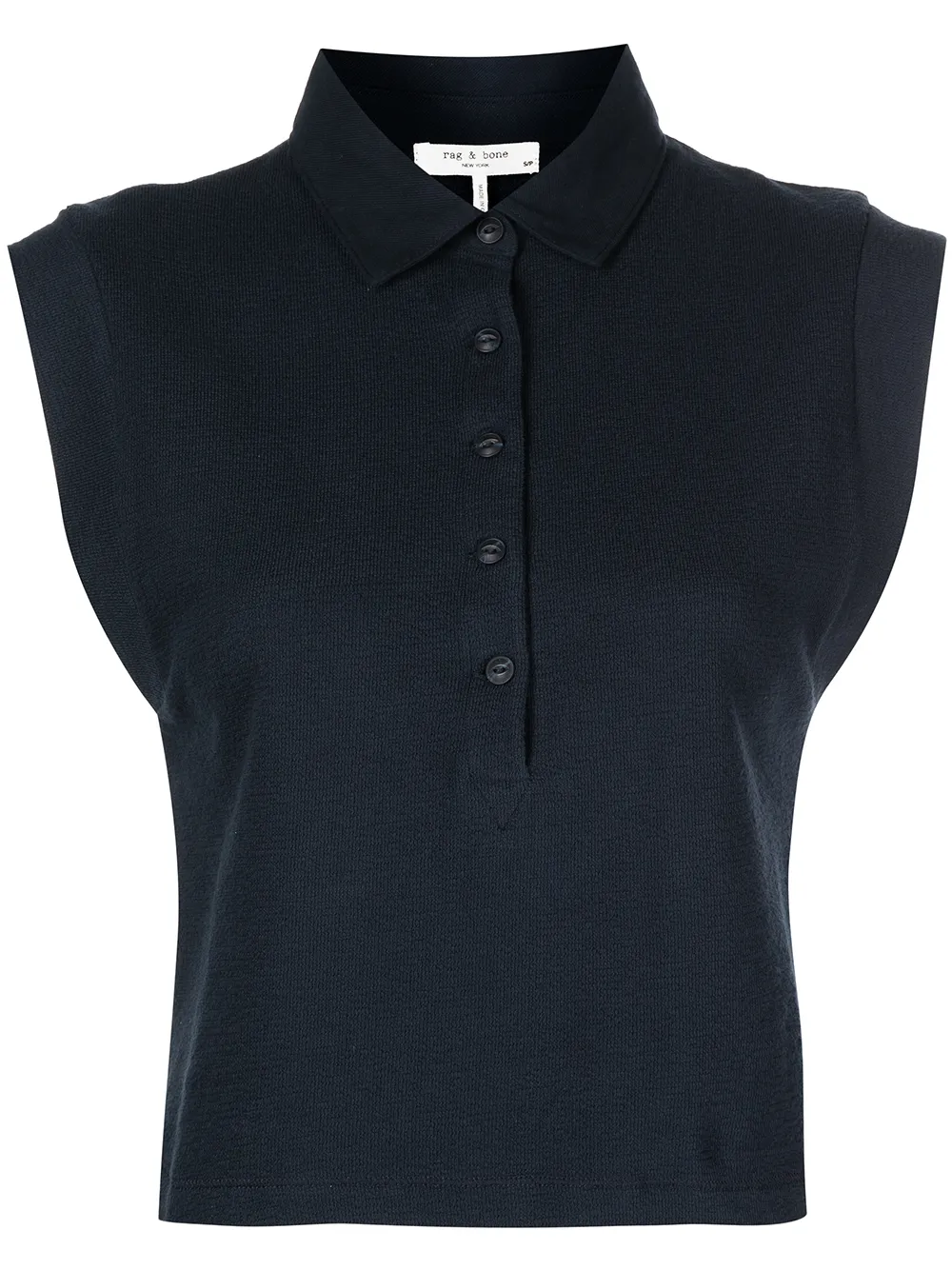 

Rag & Bone playera tipo polo McKenna - Azul