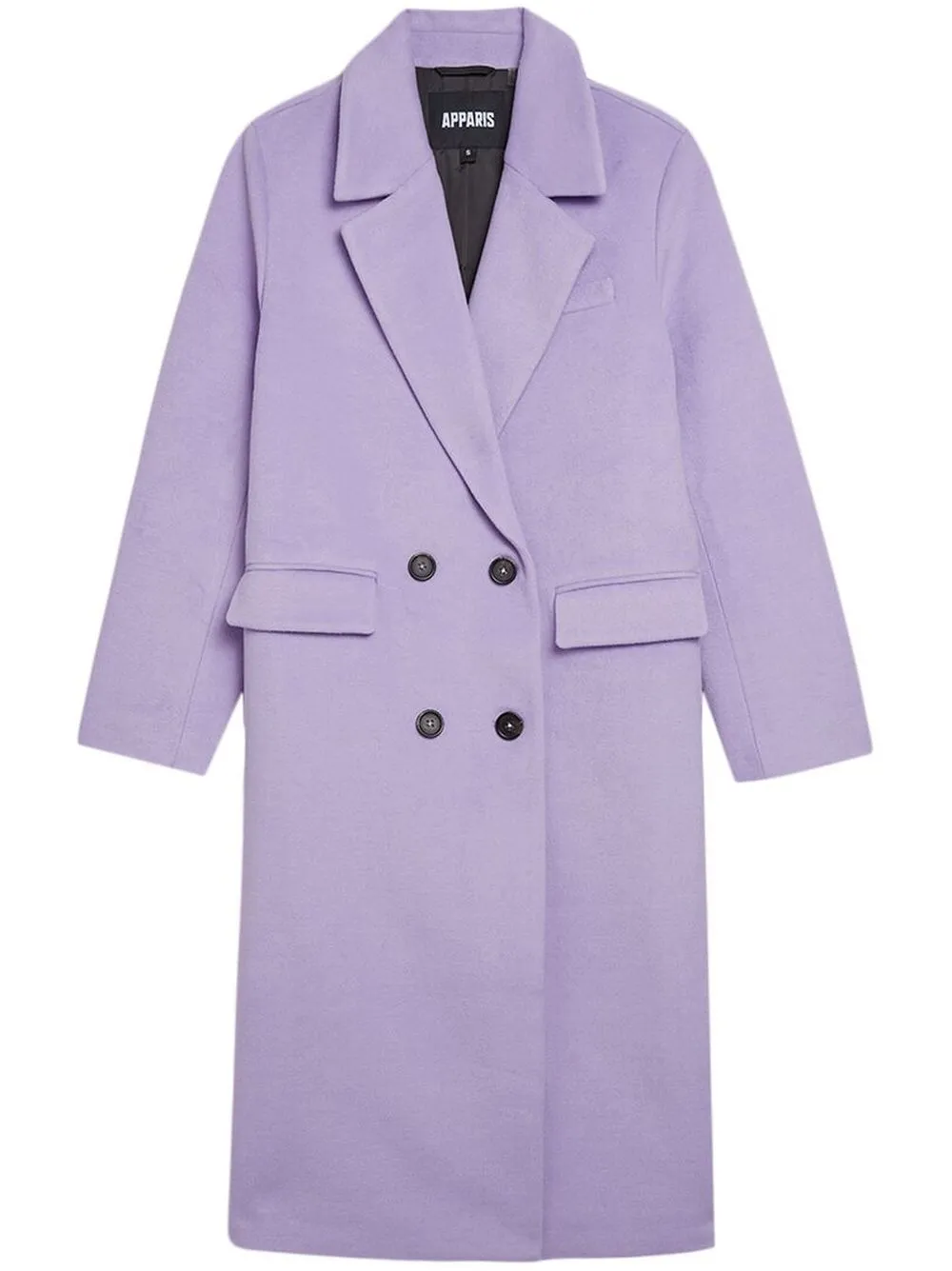 

Apparis double-breasted button coat - Purple