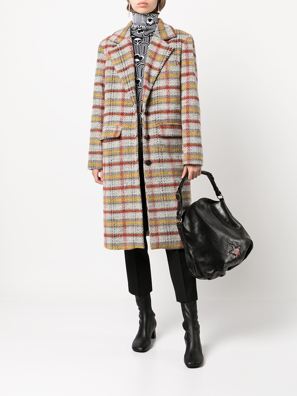 Apparis Plaid Check single-breasted Coat - Farfetch