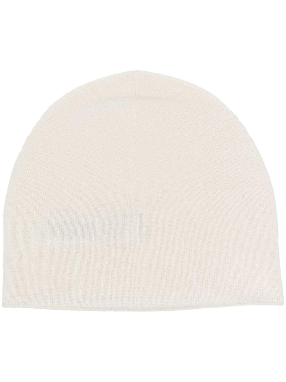 ribbed-knit cashmere beanie