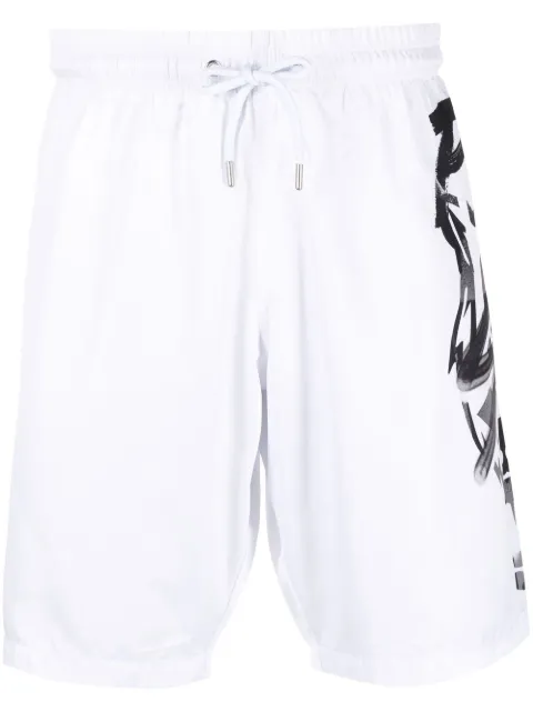Plein Sport logo-print swim shorts
