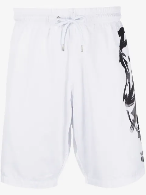 Plein Sport logo-print swim shorts