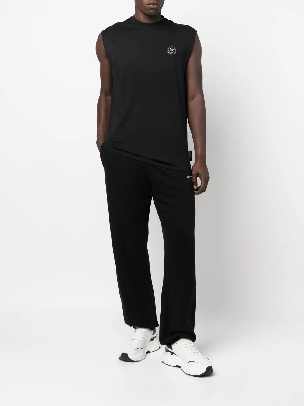Plein Sport Hemd met logopatch - Zwart
