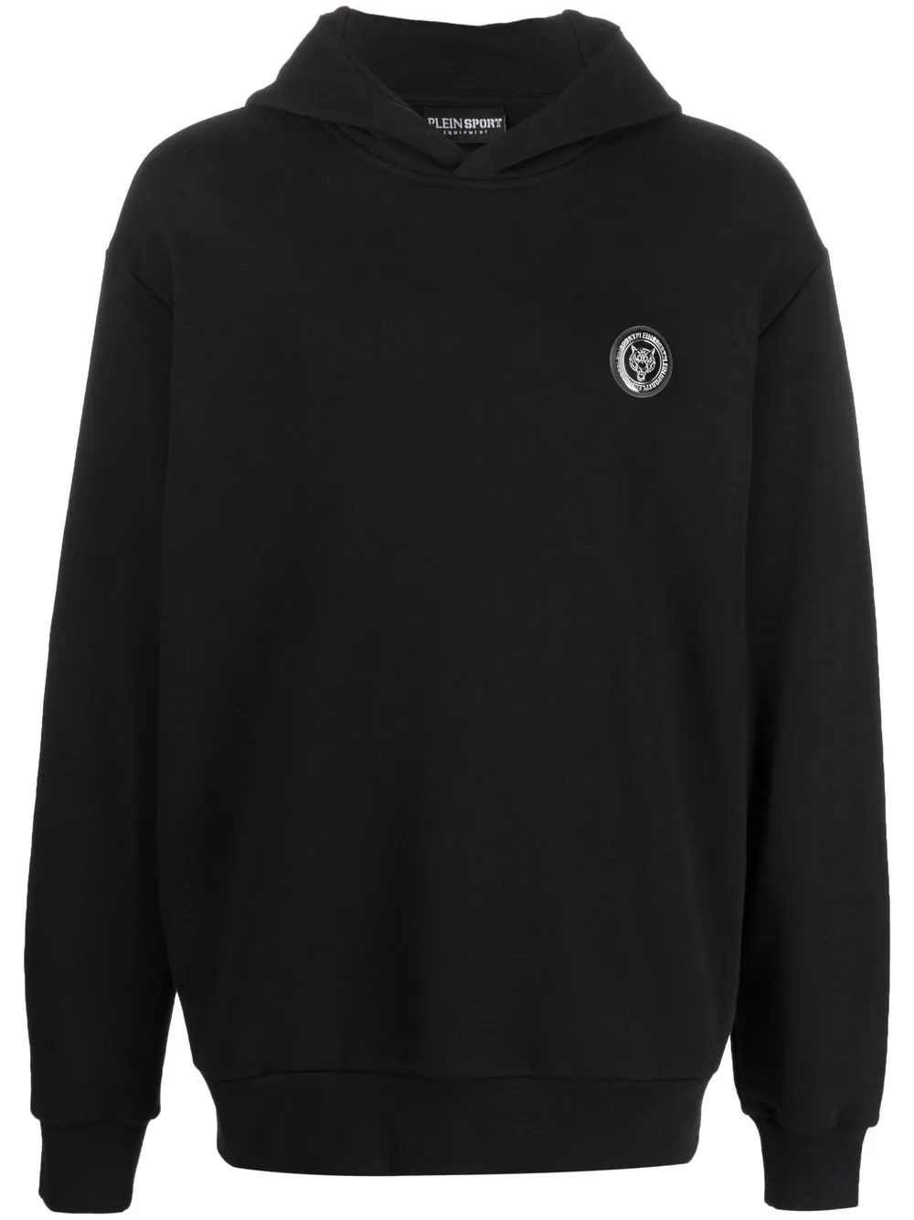 Plein Sport Logo-print Hoodie In Black