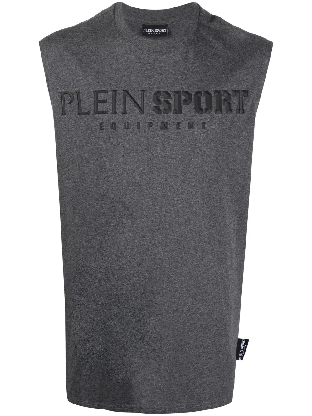 

Plein Sport camiseta con logo en relieve - Gris