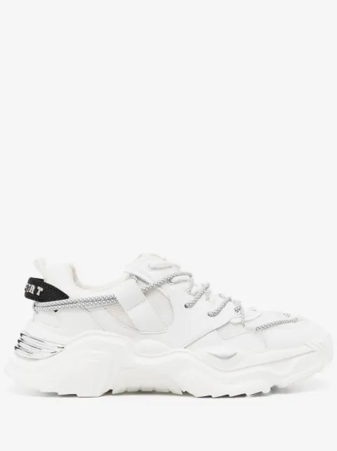 Plein Sport zapatillas con cordones y panel de rejilla