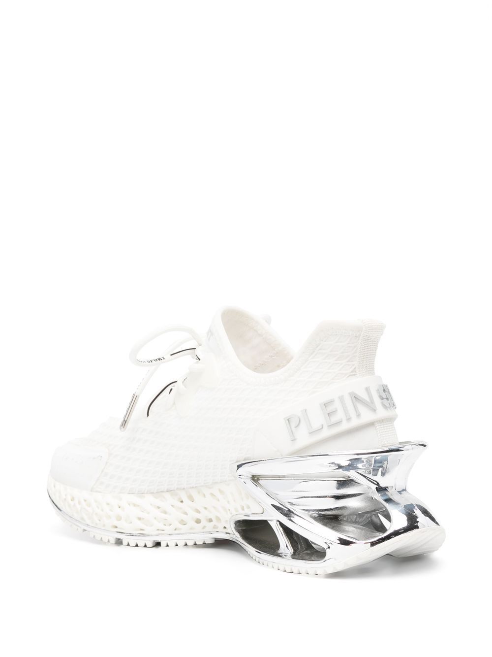 Shop Plein Sport Thunderforce Genx Sneakers In White