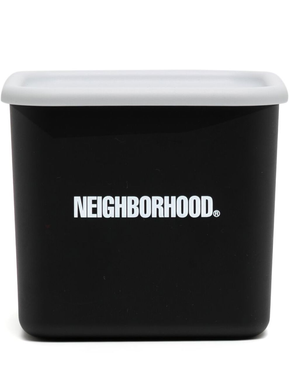 Neighborhood Logo-print Tupperware Container In Black