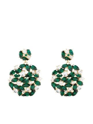 Kenneth jay lane store emerald drop earrings