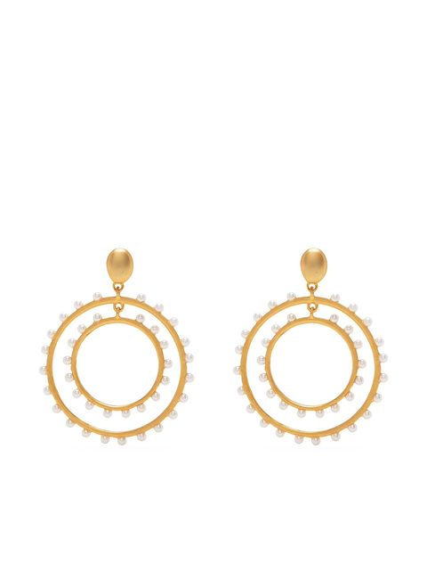 Kenneth Jay Lane pearl-embellished drop errings
