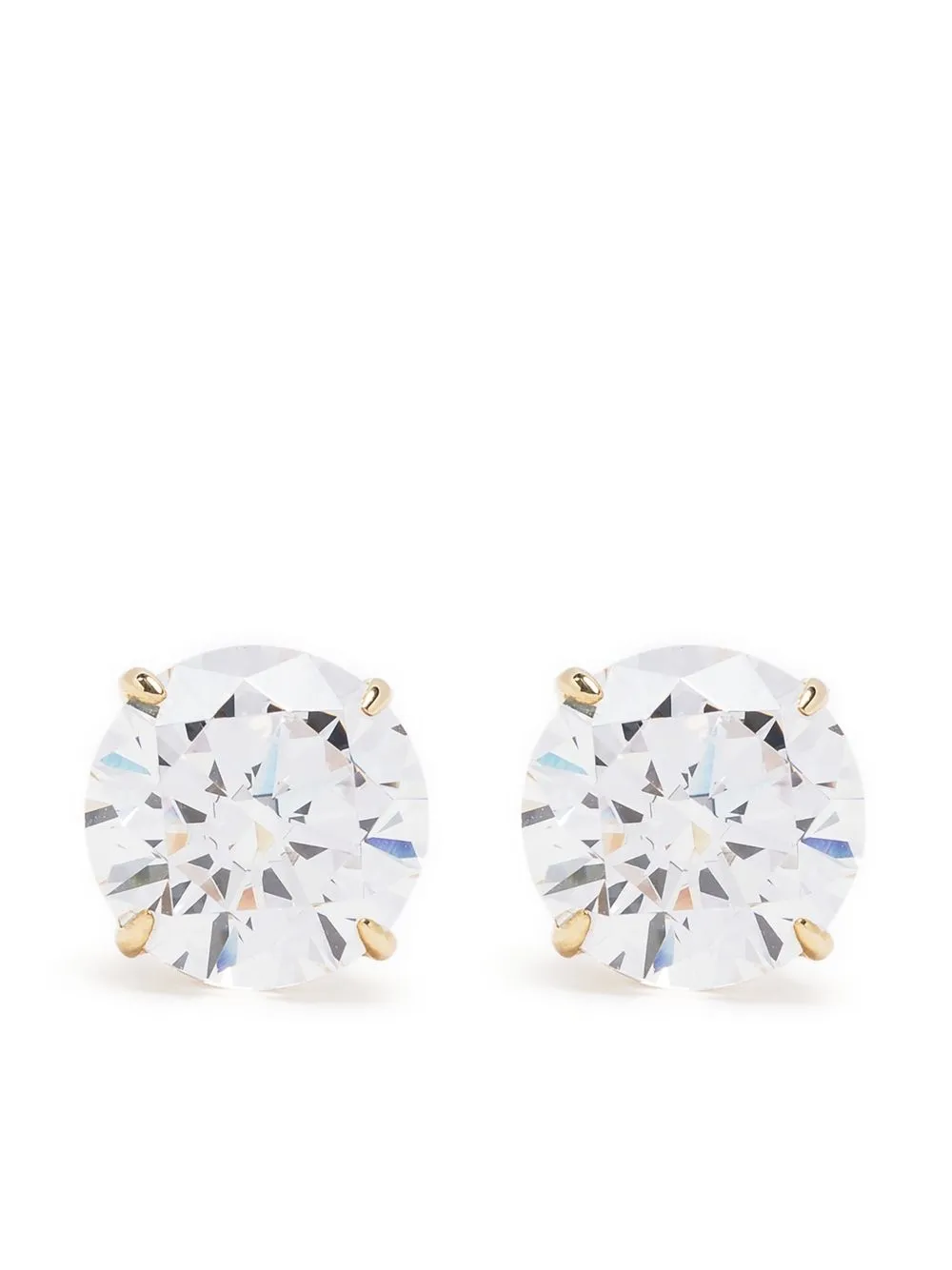 

CARAT LONDON aretes Eternal en oro amarillo de 9kt con apliques de cristales - Dorado