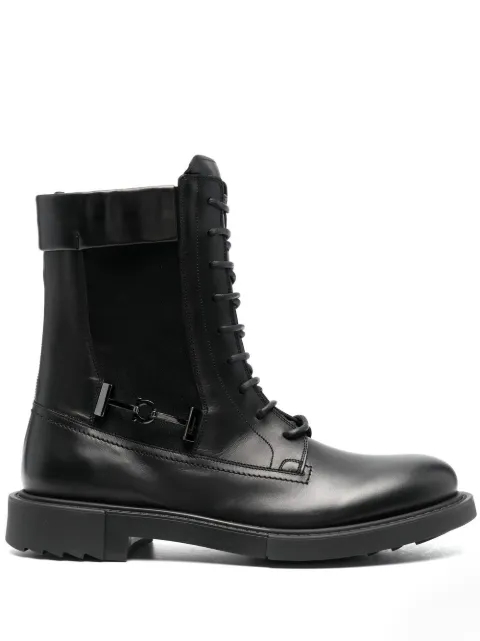 Ferragamo 40mm lace-up leather combat boots