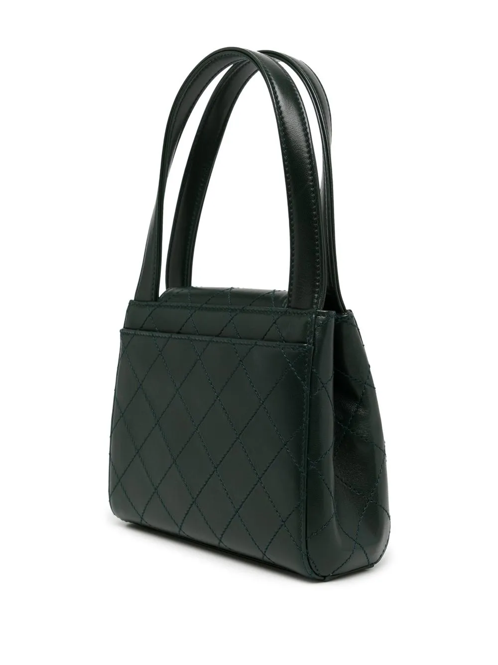 CHANEL PreOwned 1997 CC diamondquilted tophandle Bag Farfetch