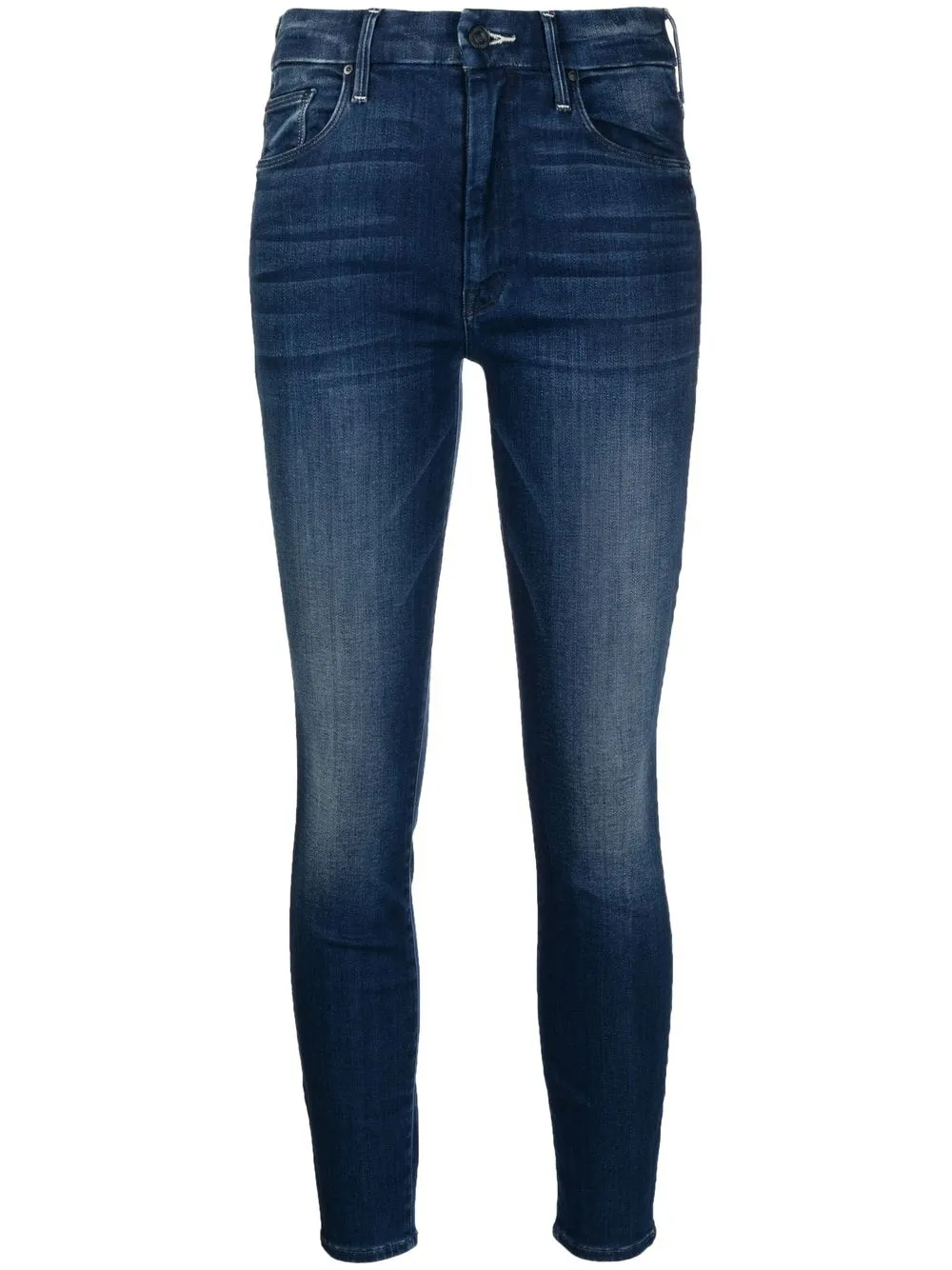 

MOTHER jeans capri con corte delgado - Azul