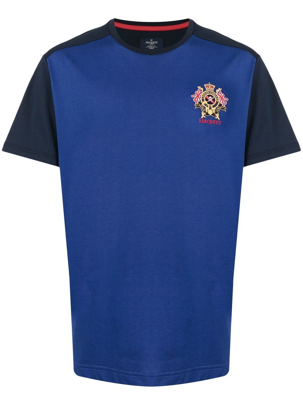 Hackett colour-block short-sleeve T-shirt