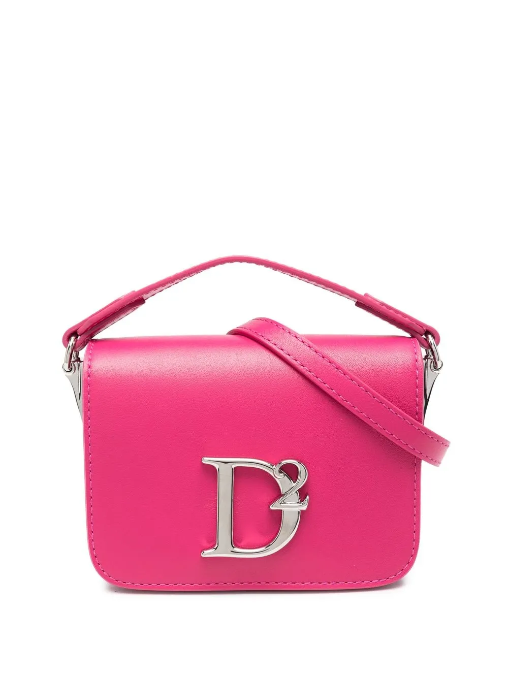 

Dsquared2 bolsa crossbody con placa del logo - Rosado