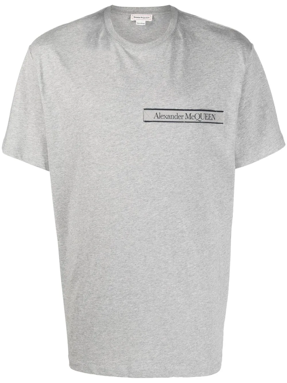 

Alexander McQueen logo-patch cotton T-shirt - Grey