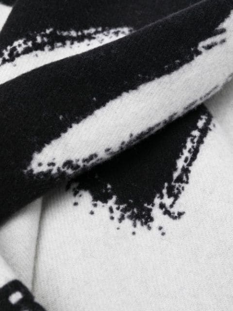 Alexander McQueen Fringed Knitted Scarf - Farfetch