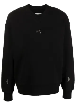 A-COLD-WALL* logo-print Crew Neck Sweatshirt | Black | FARFETCH