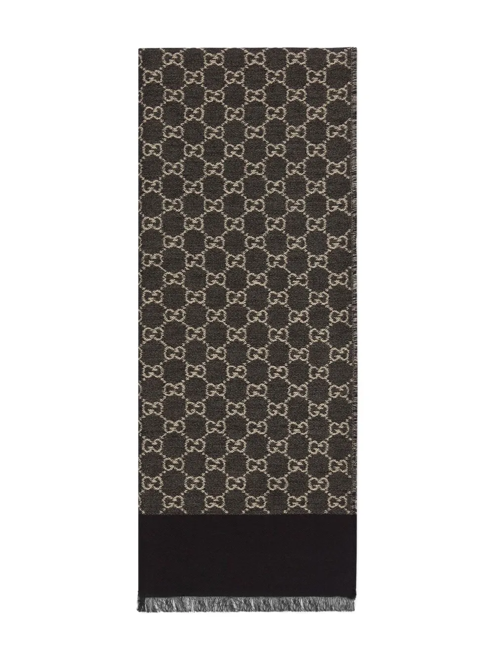 Gucci GG jacquard scarf | Black | Image 1