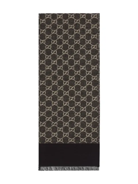 Gucci mascada con motivo GG en jacquard