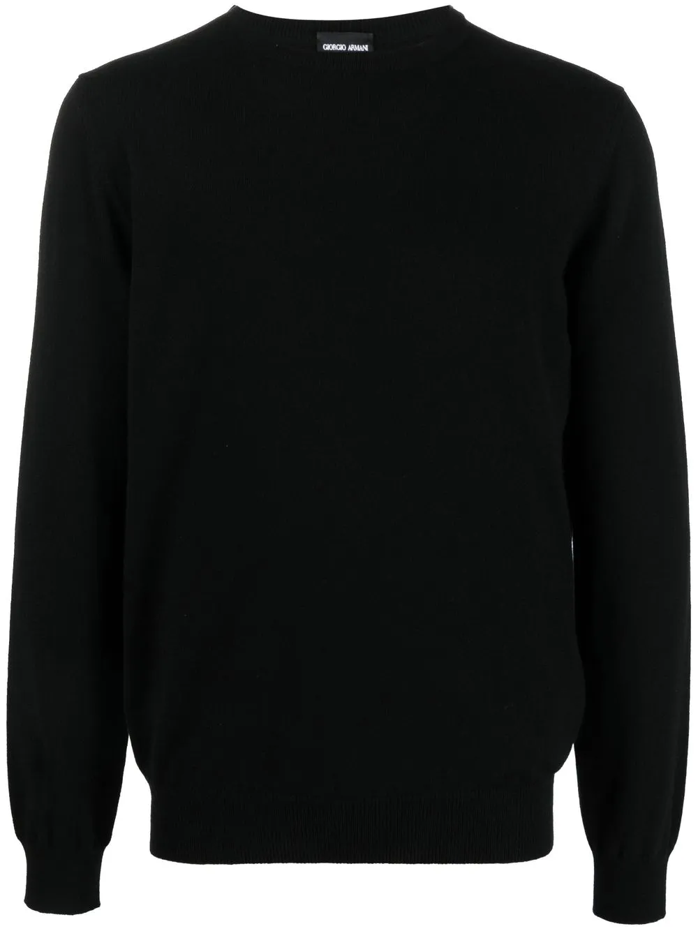 

Giorgio Armani crew-neck cashmere jumper - Black