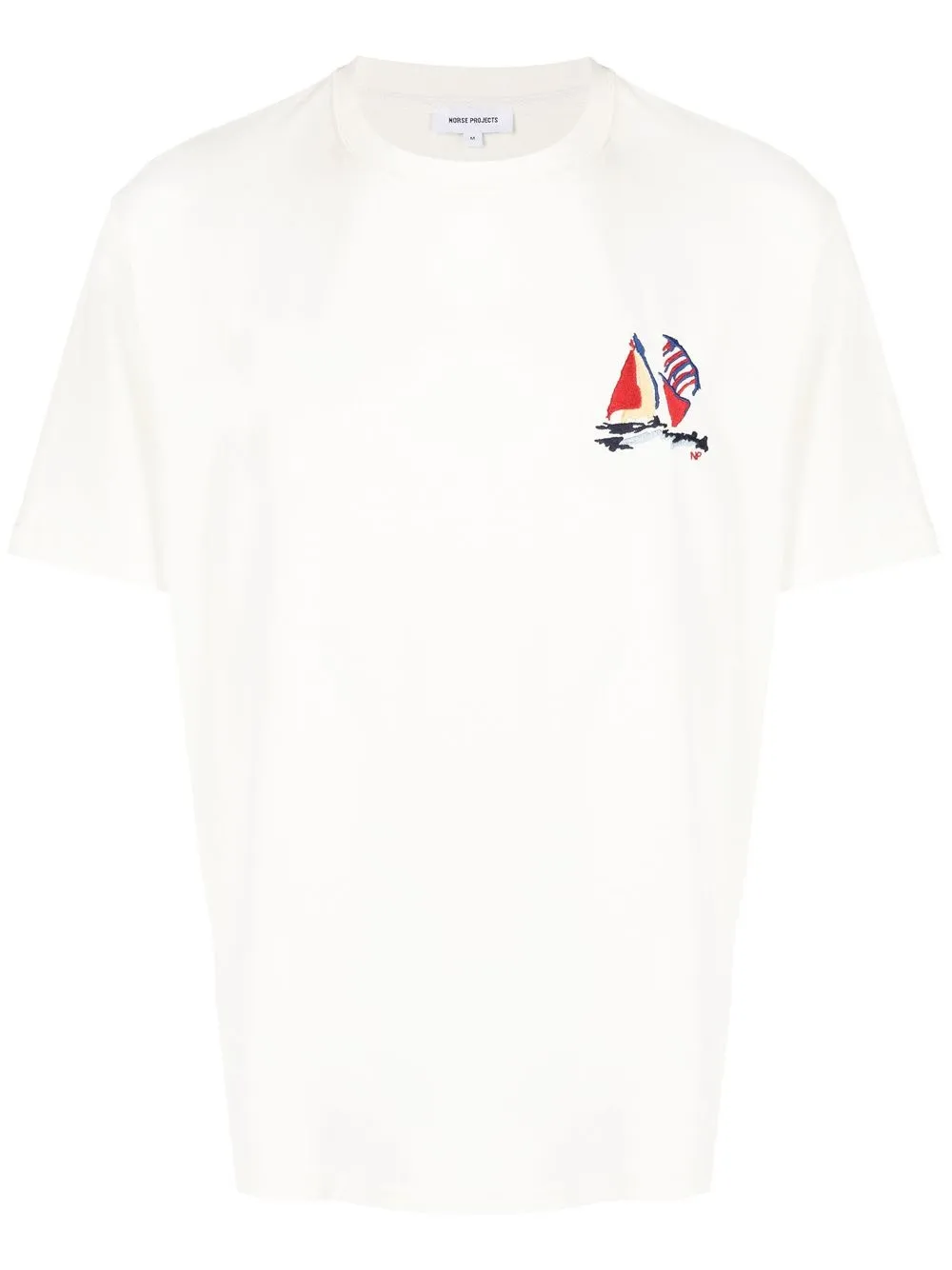 

Norse Projects Johannes Boat embroidered T-Shirt - White