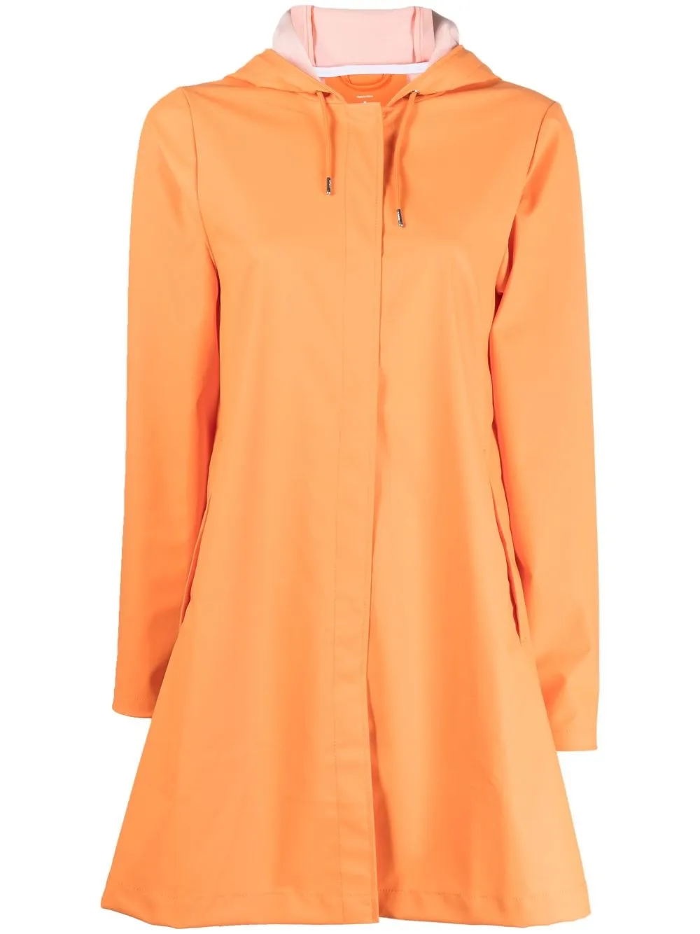 

Rains A-line hooded raincoat - Orange