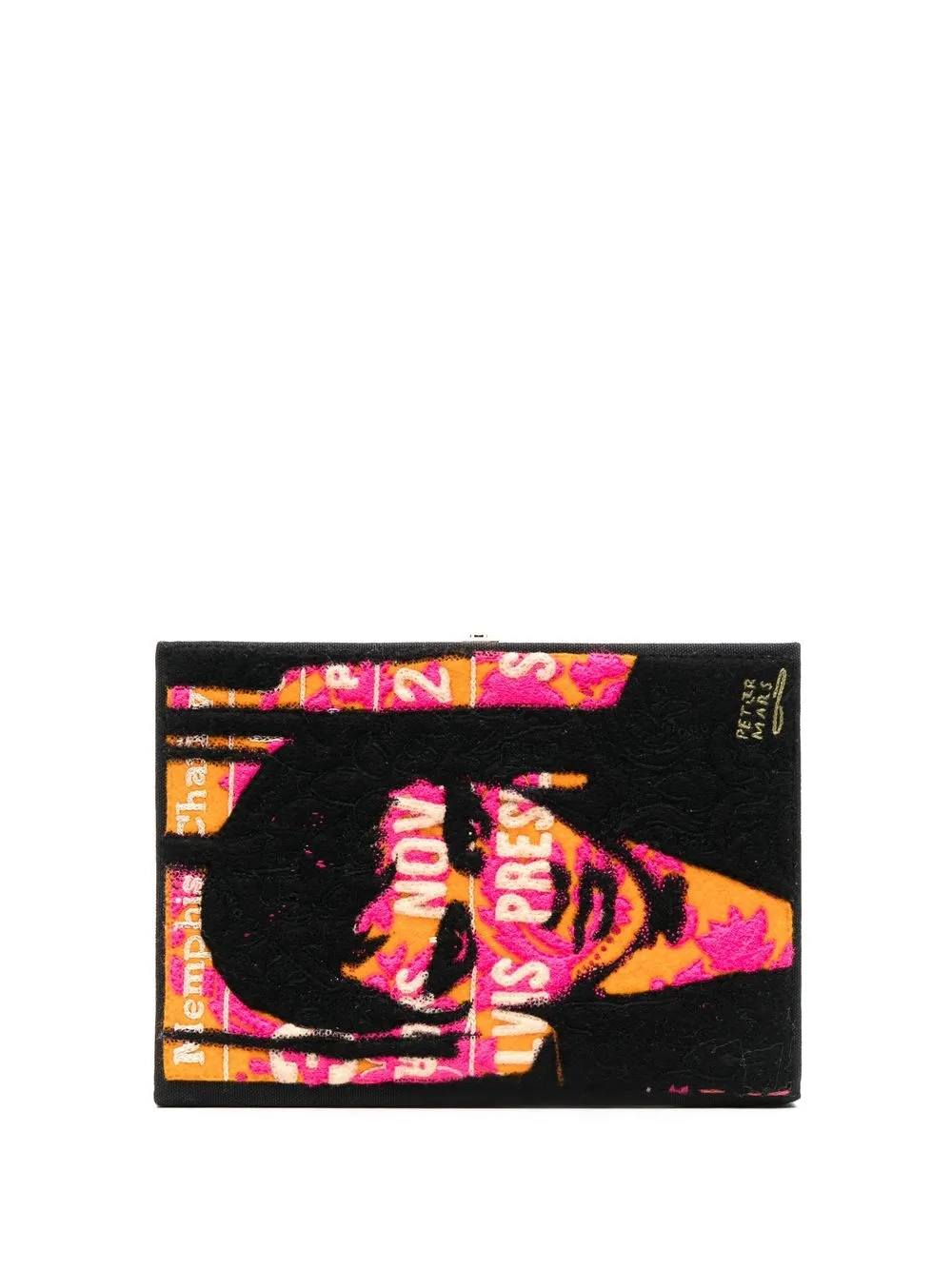 

Olympia Le-Tan bolsa de mano Elvis Presley Strapped - Negro