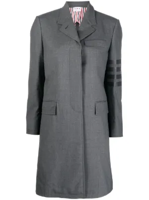 Thom Browne RWBストライプ コート | グレー | FARFETCH JP