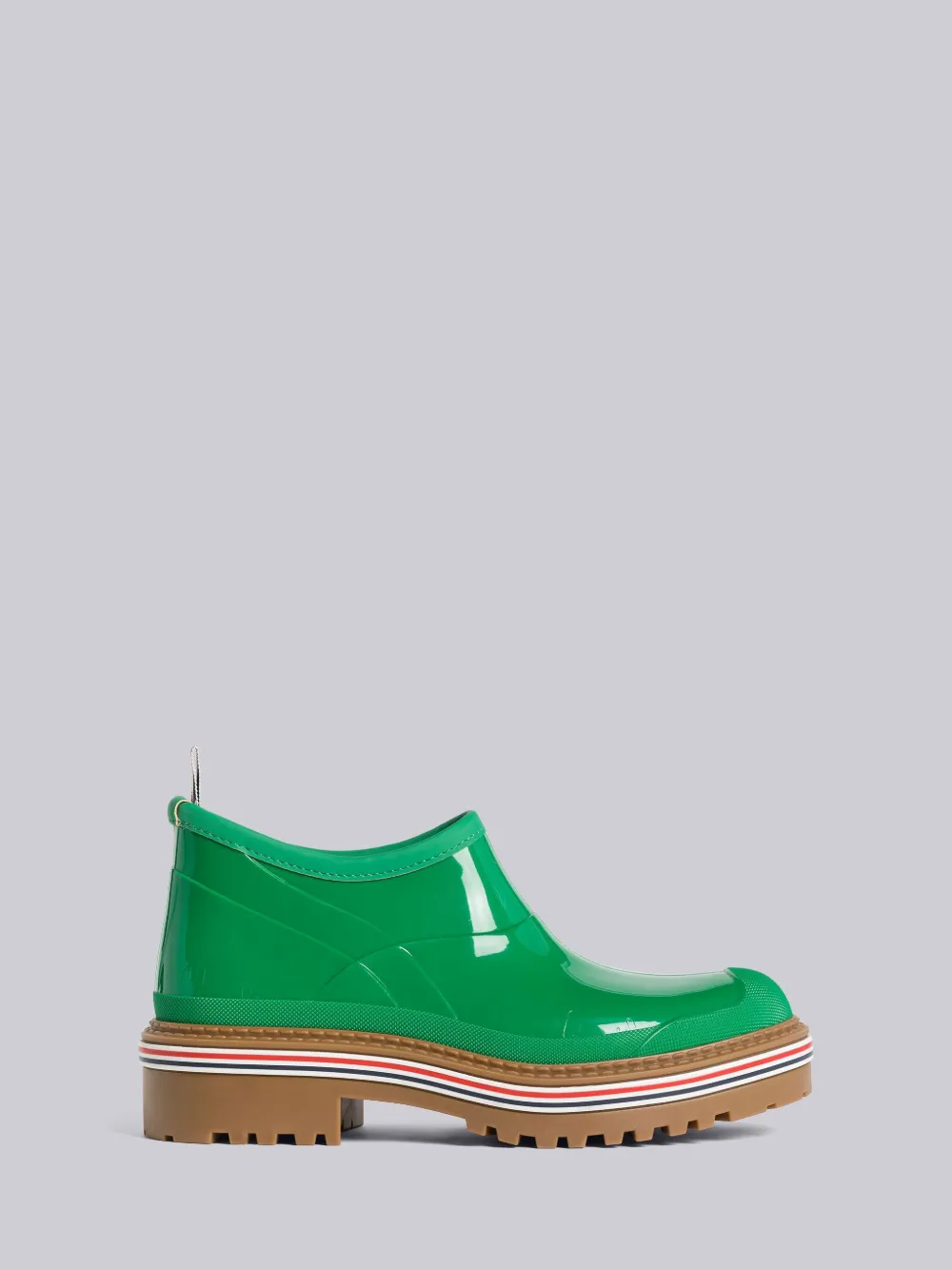 Thom Browne Round Toe Boots In Green