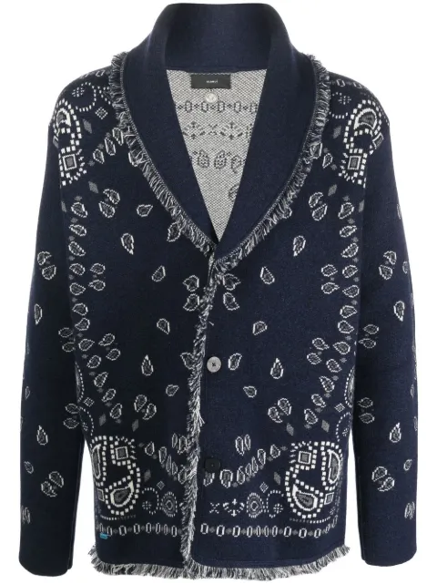 Alanui bandana-knit cardigan