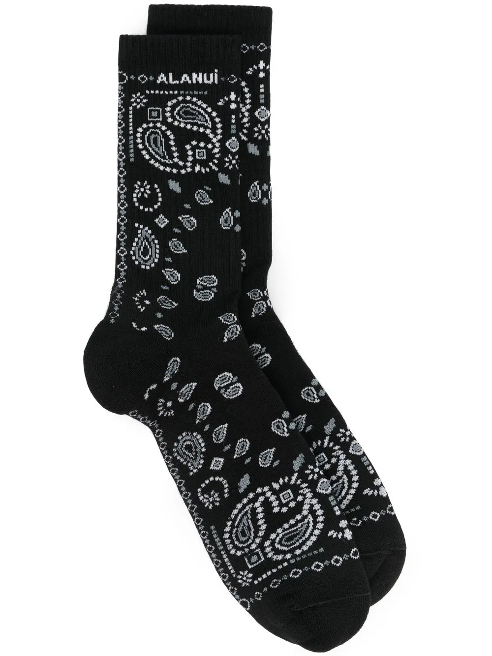 

Alanui calcetines en intarsia - Negro