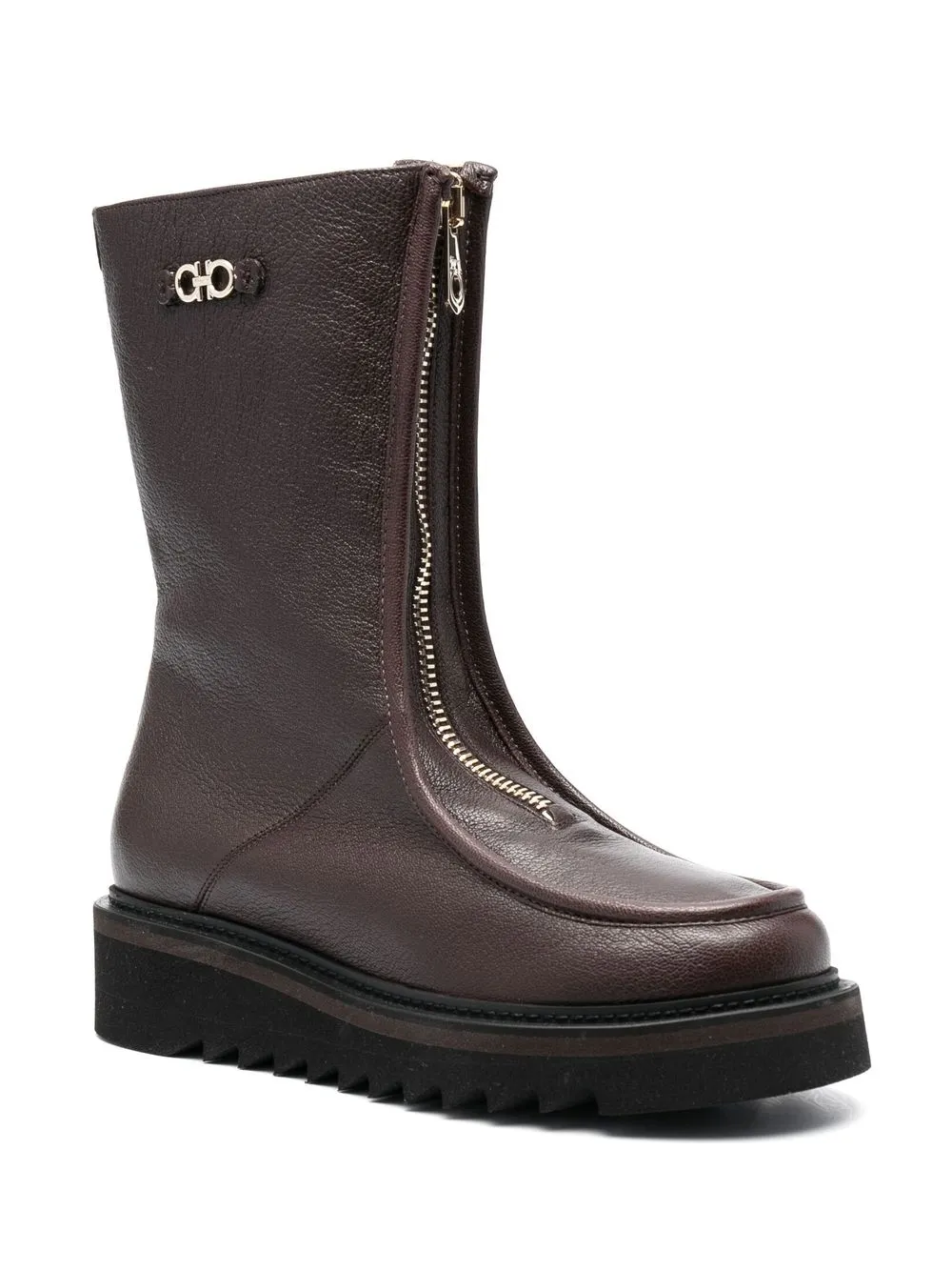 Ferragamo Gancini plaque ankle boots | Ankle Boots | Image 2