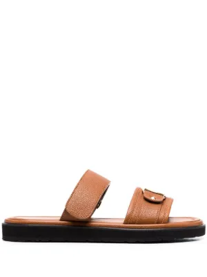 Tod's トッズ ラフィア サンダル | ブラウン | FARFETCH JP