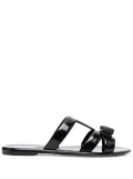 Ferragamo Lylia Vara bow flip flips - Black