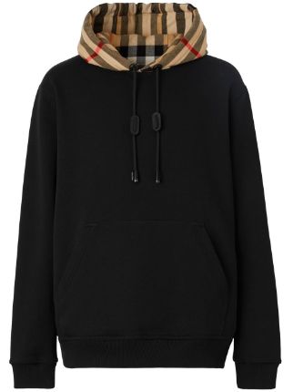 Burberry hoodie hotsell mens black