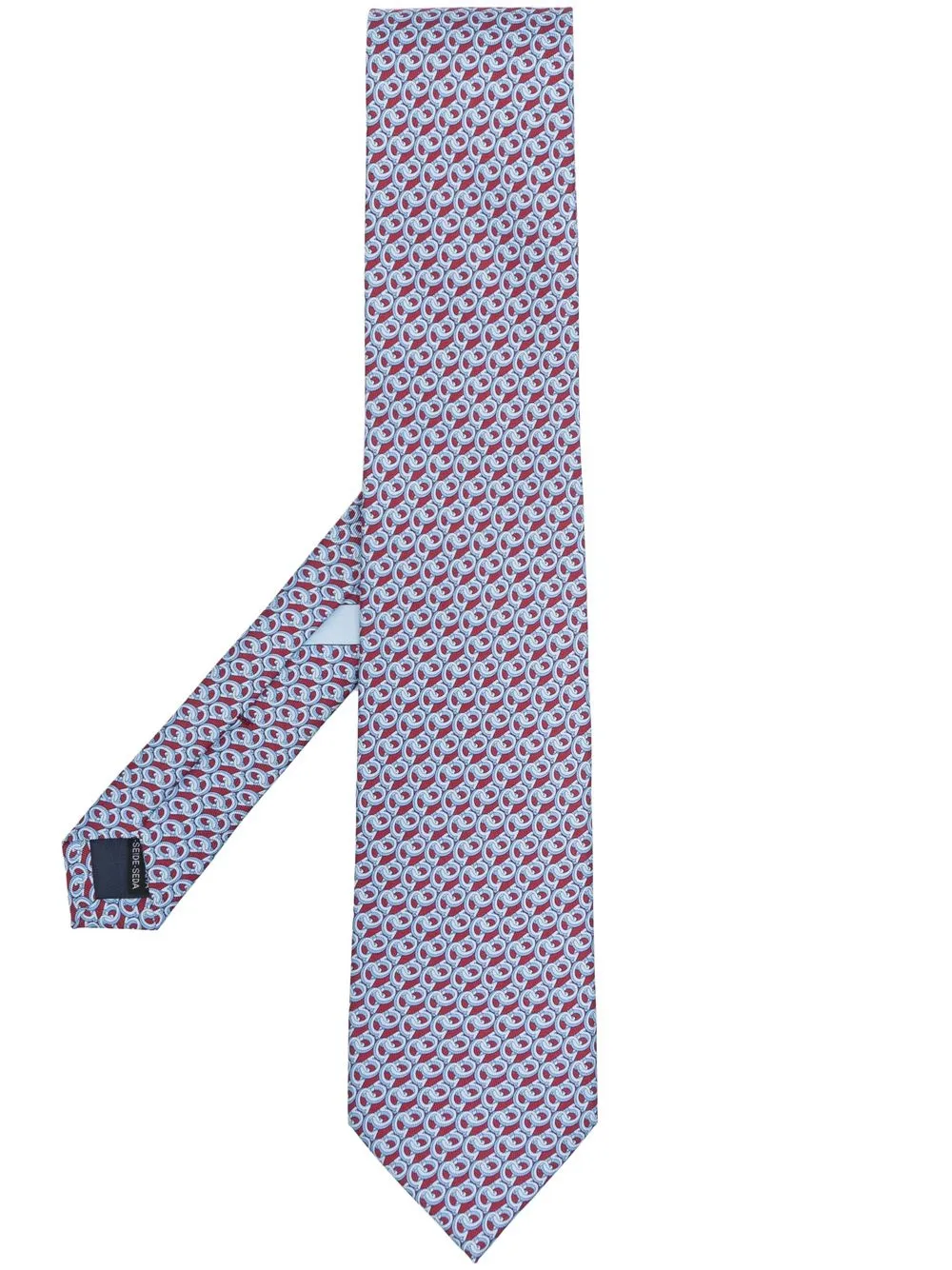 

Salvatore Ferragamo corbata con estampado Grancini - Azul