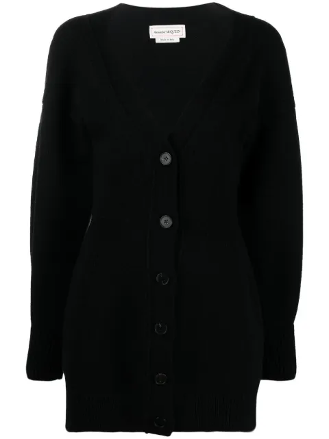 Alexander McQueen button-up wool mini dress