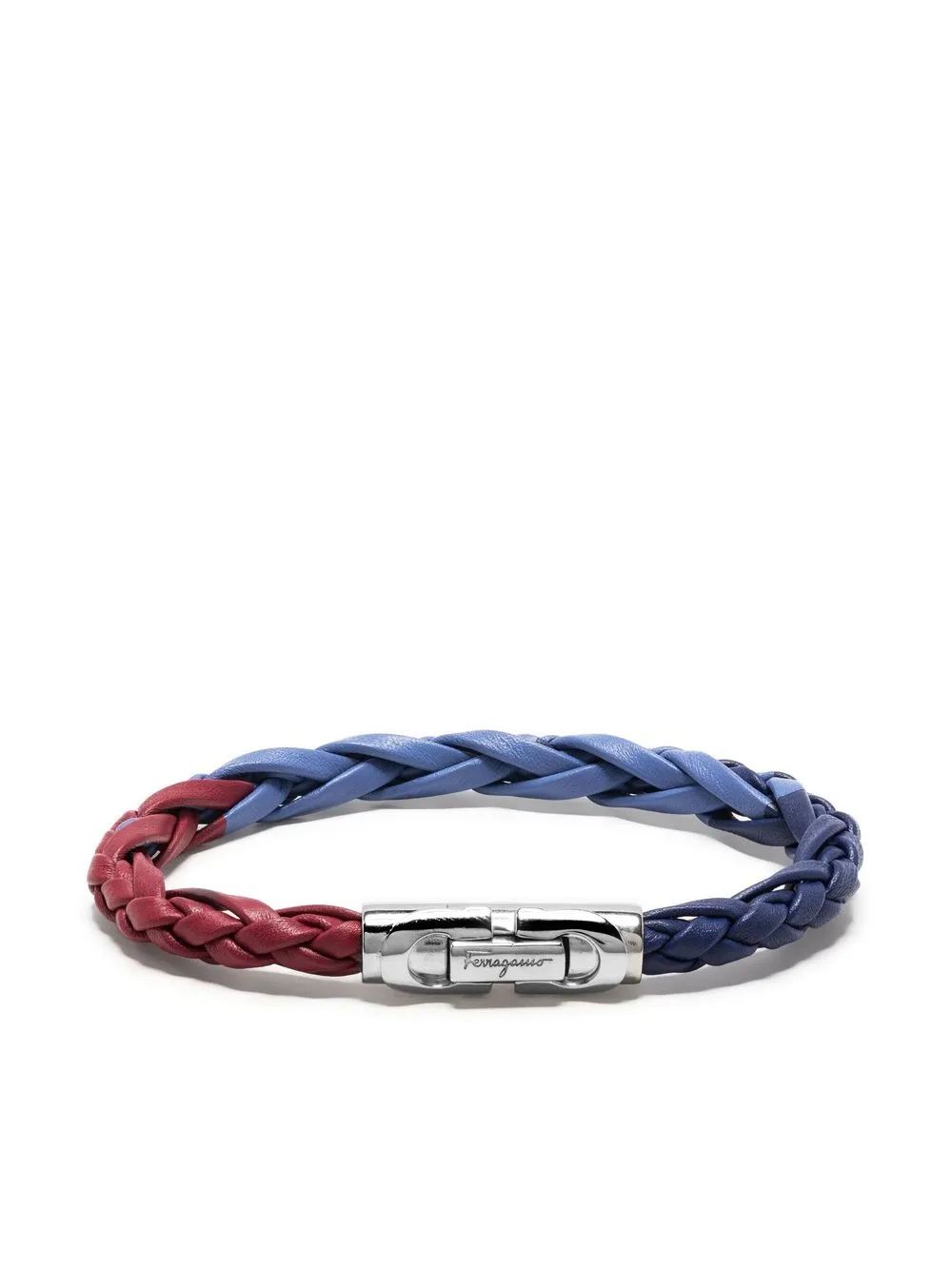 

Ferragamo braided leather bracelet - Blue