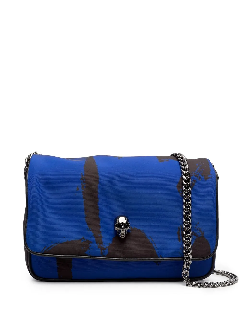 

Alexander McQueen small McQueen Graffiti Skull shoulder bag - Black