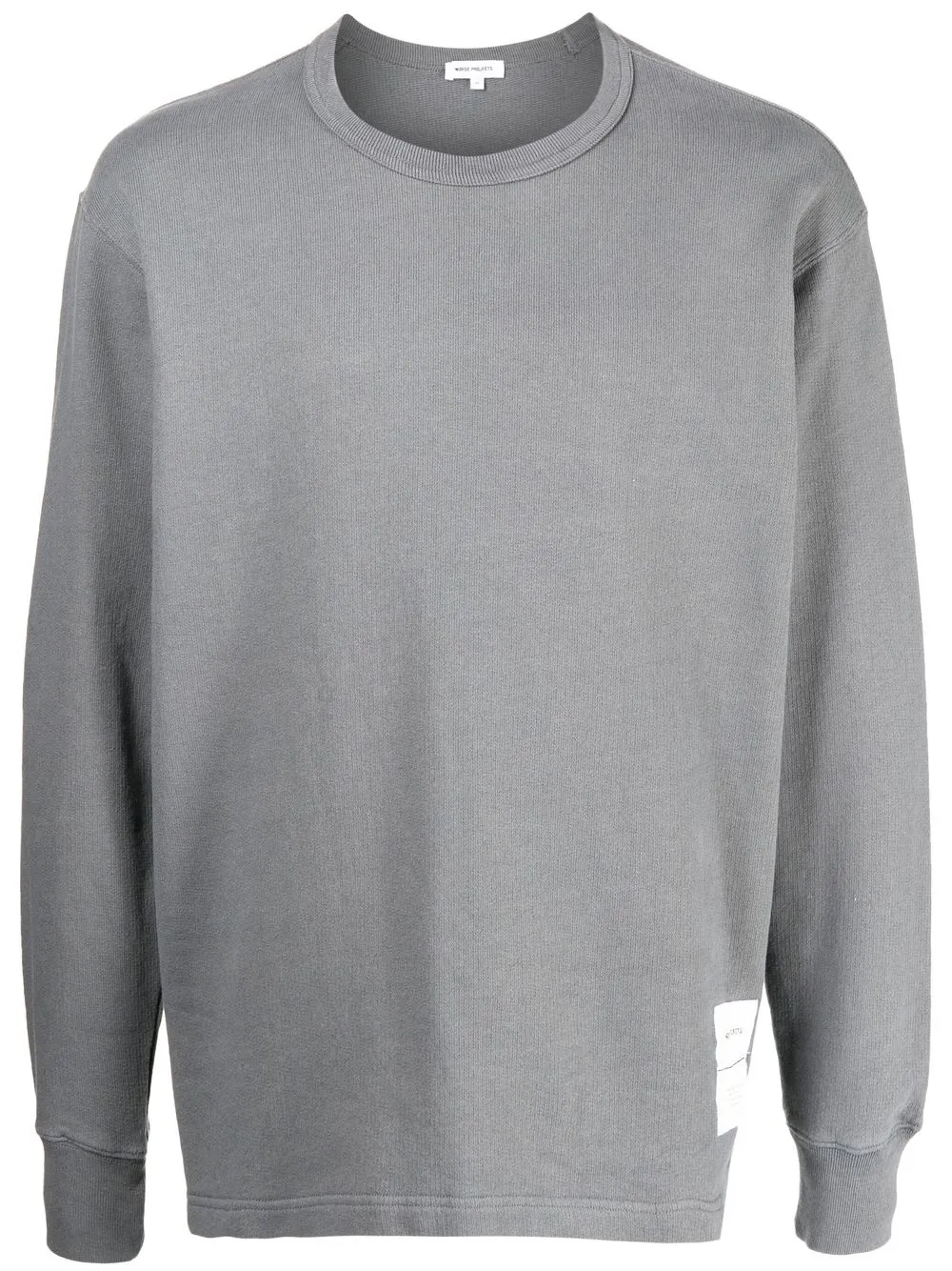 

Norse Projects sudadera con parche del logo - Gris