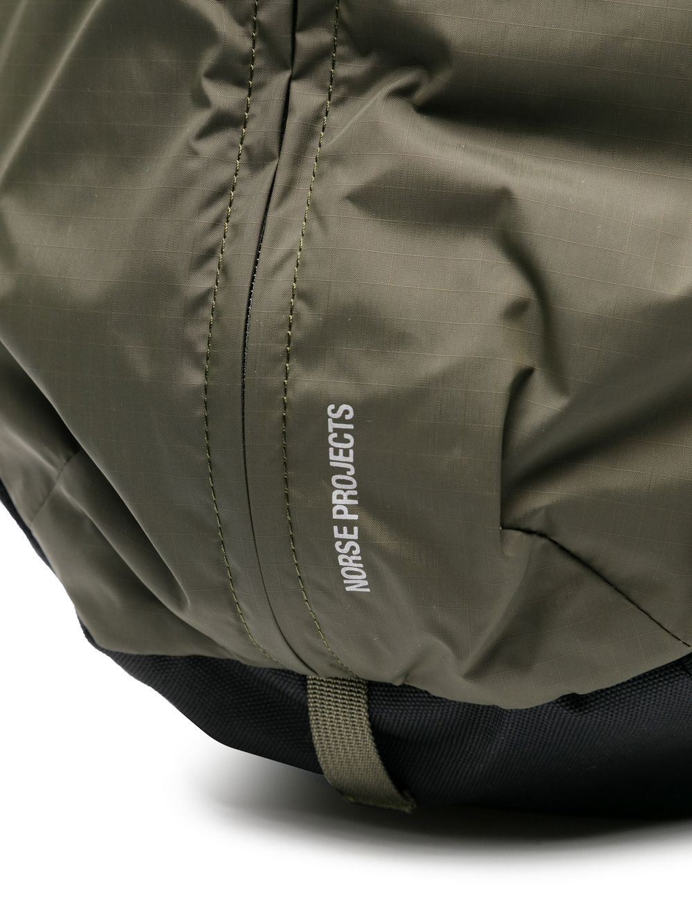 Shop Norse Projects Day Pack Logo Print Backpack In Green